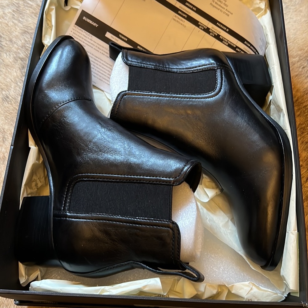 New in box RAG & BONE Walker Hazel Chelsea Boot 35/5 black leather - Picture 9 of 13